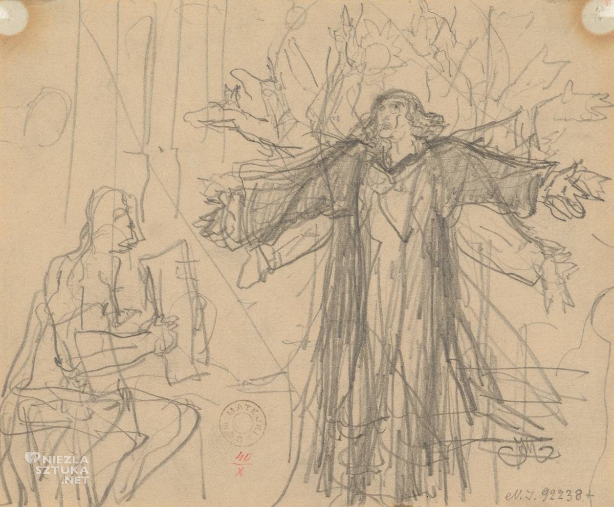 Jan Matejko, Mikołaj Kopernik, szkic, Niezła Sztuka