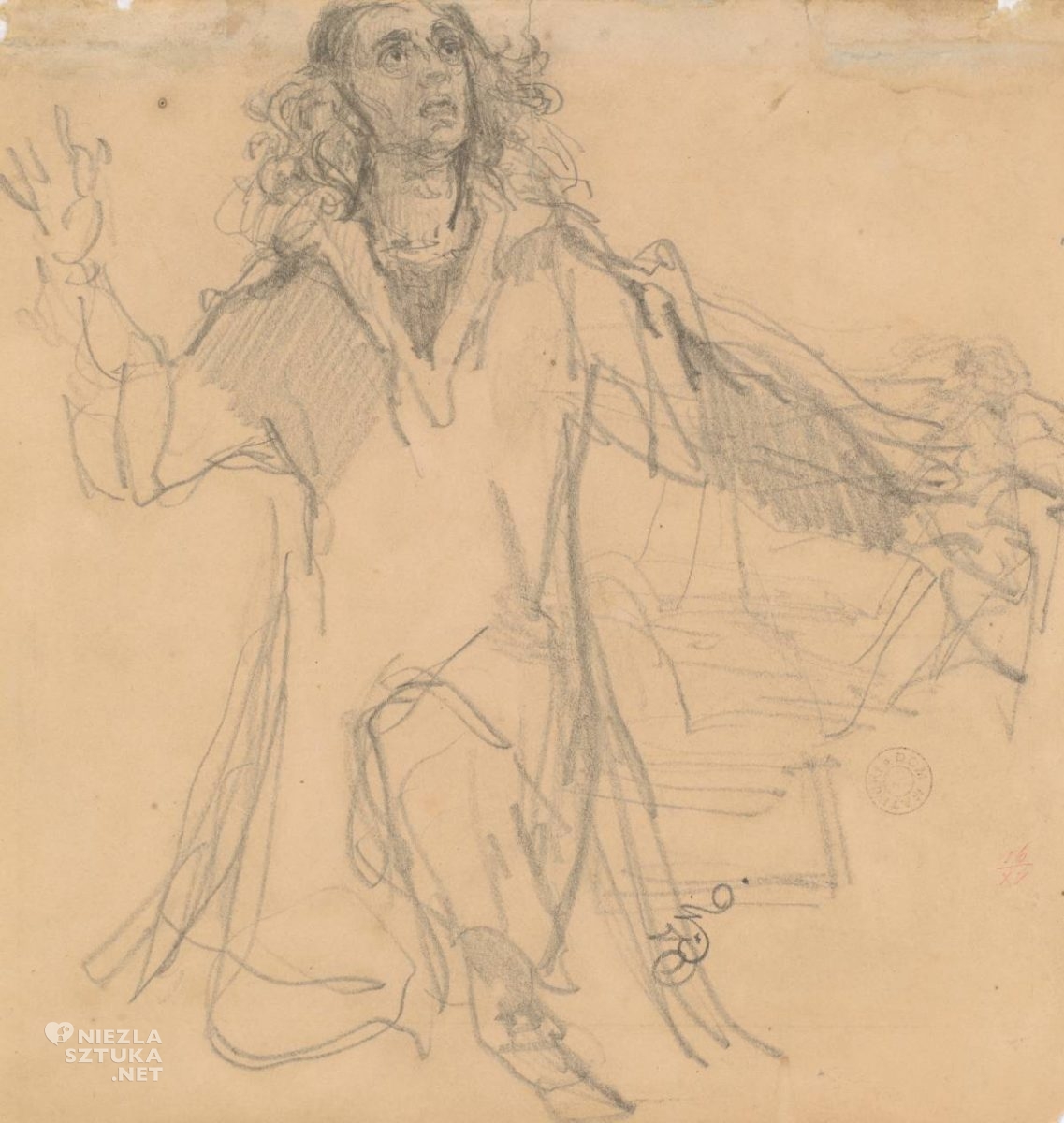 Jan Matejko, Mikołaj Kopernik, szkic, Niezła Sztuka