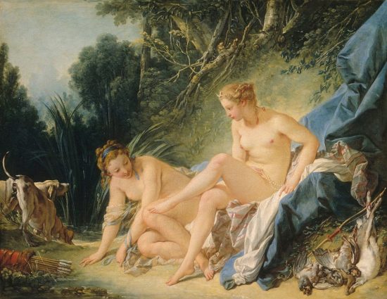 Francois Boucher, Diana po kąpieli, rokoko, Niezła Sztuka