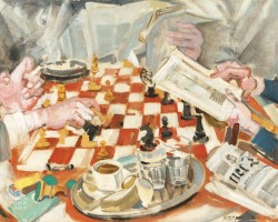 Max Oppenheimer, Partia szachów, sztuka austriacka, Niezła Sztuka
