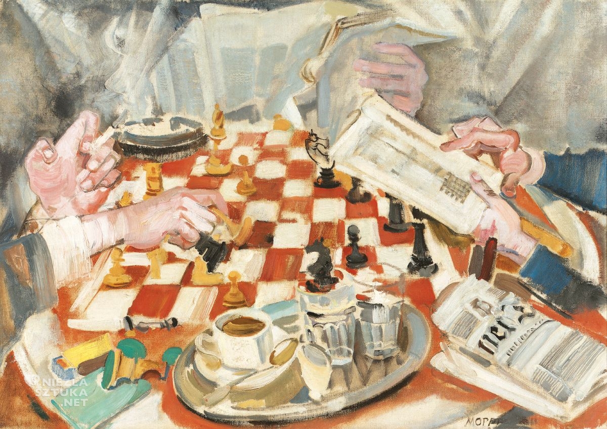 Max Oppenheimer, Partia szachów, sztuka austriacka, Niezła Sztuka