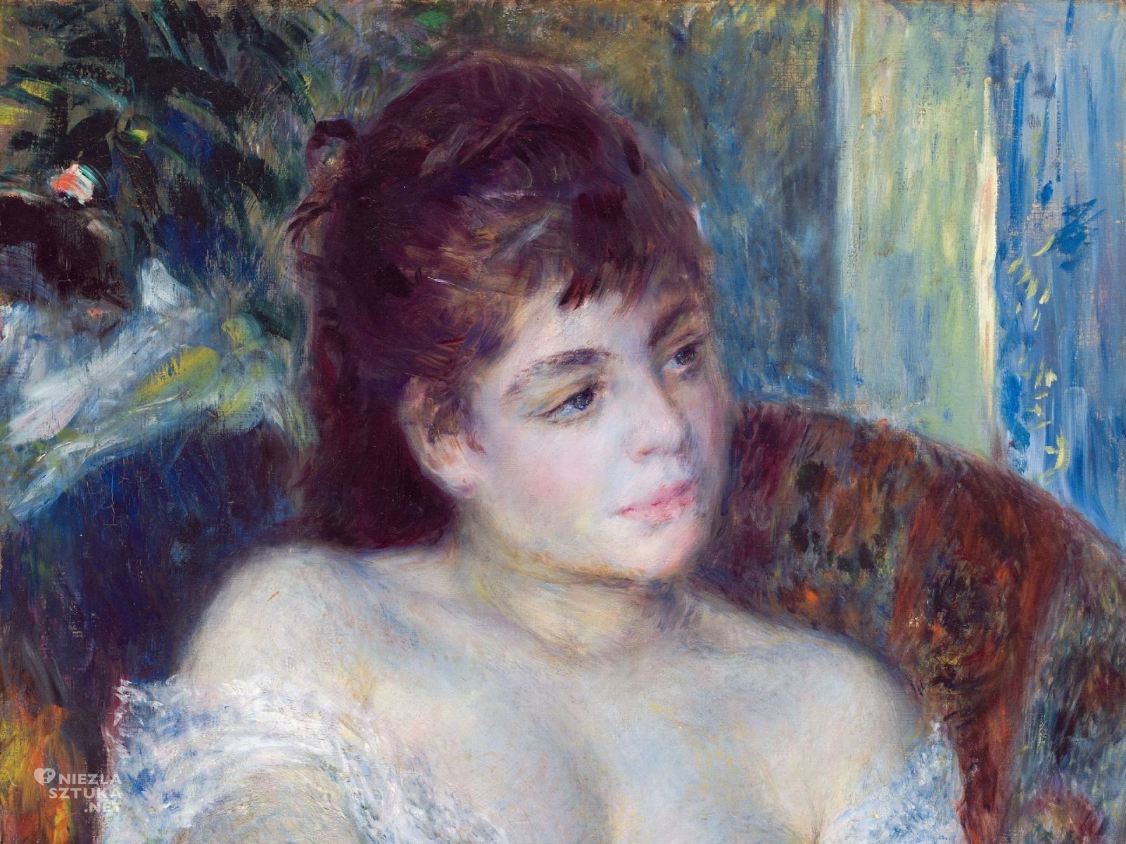 Auguste Renoir, Kobieta w fotelu, impresjonizm, sztuka francuska, Niezła Sztuka