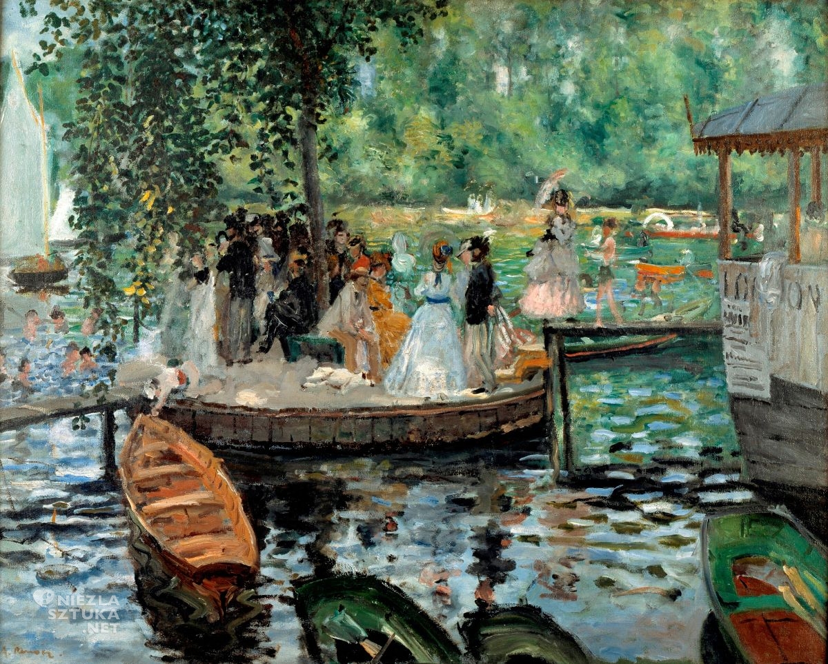 Auguste Renoir, La Grenouillère, sztuka francuska, impresjonizm, Niezła Sztuka