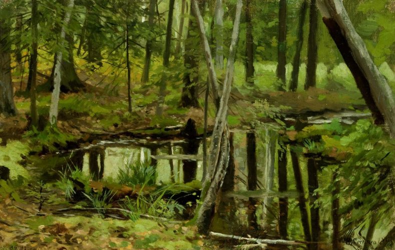 Stanisław Witkiewicz, Uroczysko leśne, sztuka polska, las w sztuce, malarstwo polskie, niezła sztuka