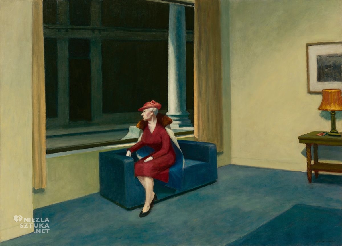 Edward Hopper, Hotel Window, Okno hotelu, niezła sztuka