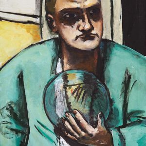 Max Beckmann, autoportret ze szklaną kulą, sztuka niemiecka, Niezła Sztuka