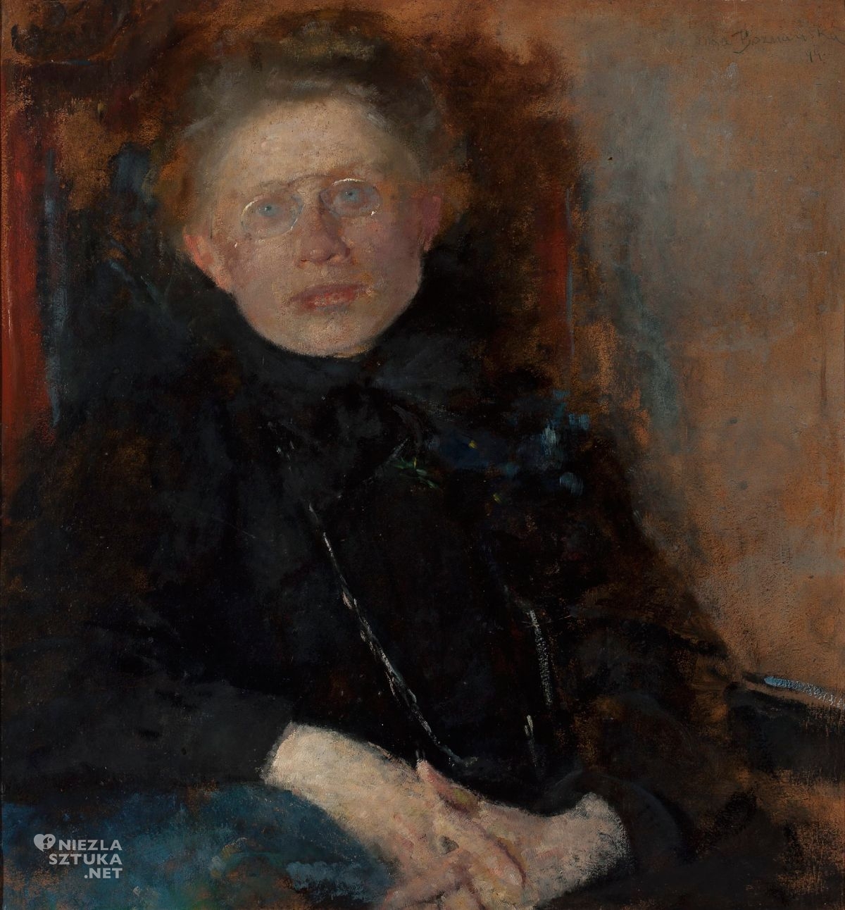 Olga Boznańska, Portret Anny Saryusz Zaleskiej, Anna Saryusz Zaleska, sztuka polska, kobiety w sztuce, malarka, polska artystka, niezła sztuka