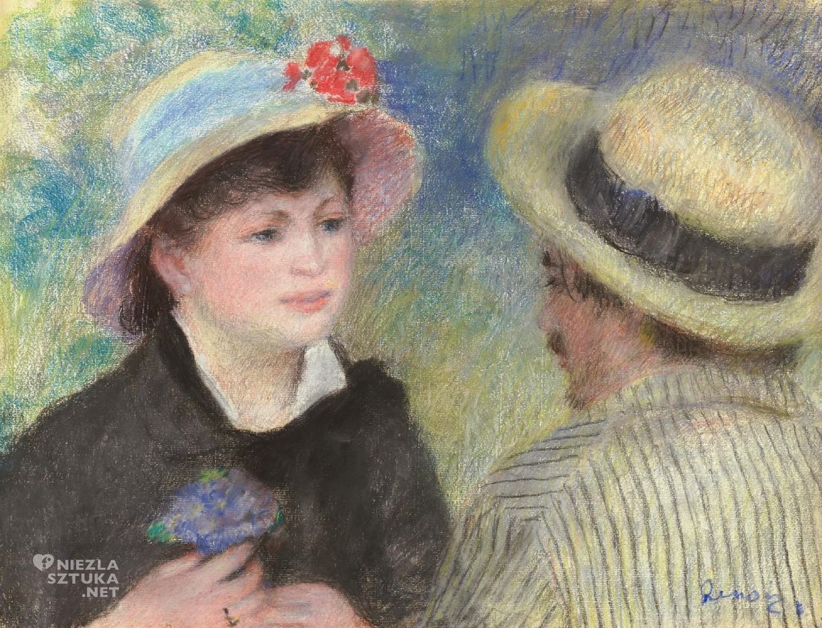 Auguste Renoir, Para na łódce, impresjonizm, sztuka francuska, Niezła Sztuka