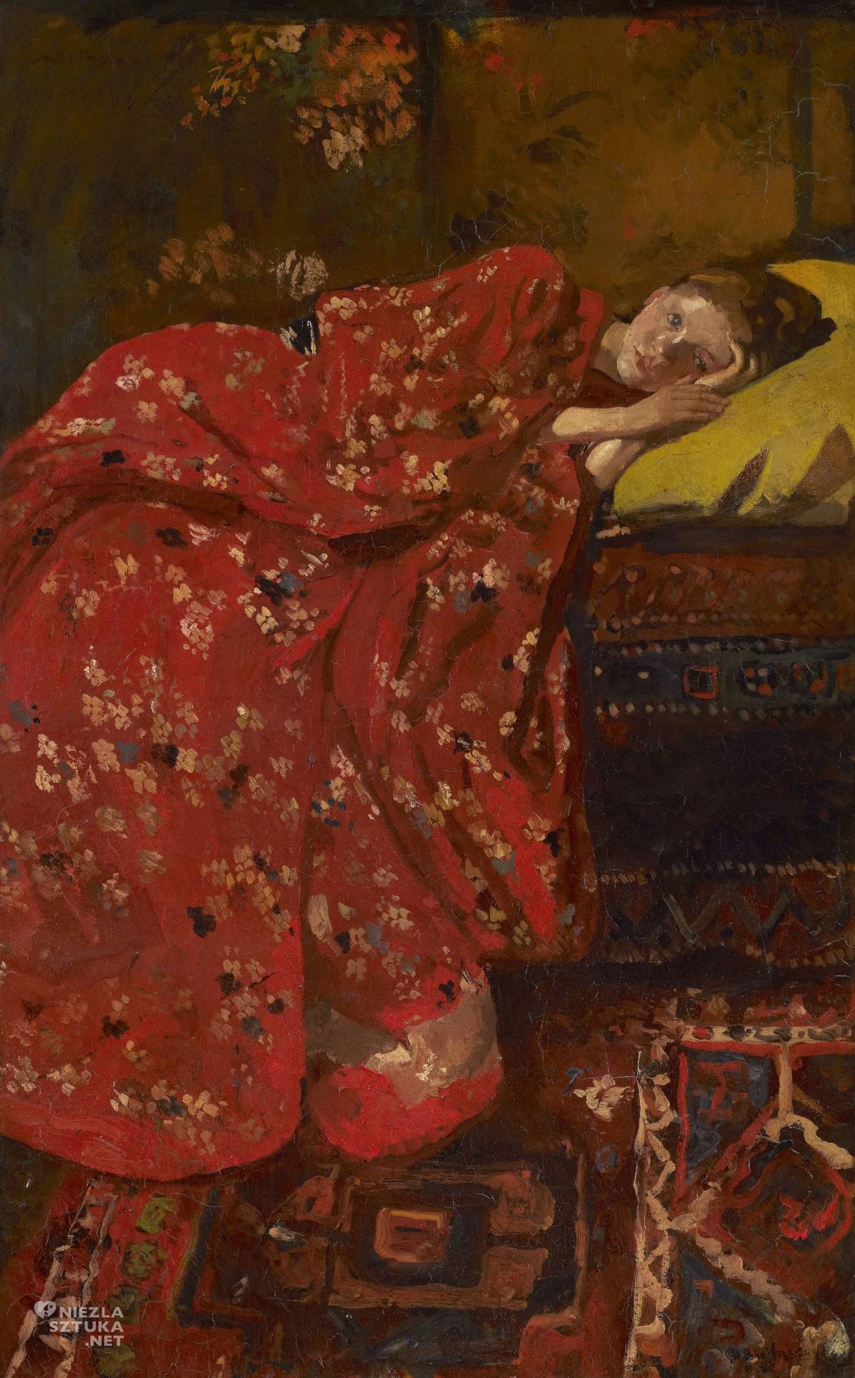 George Hendrik Breitner, Dziewczynka w czerwonym kimonie, Geesje Kwak, Niezła Sztuka