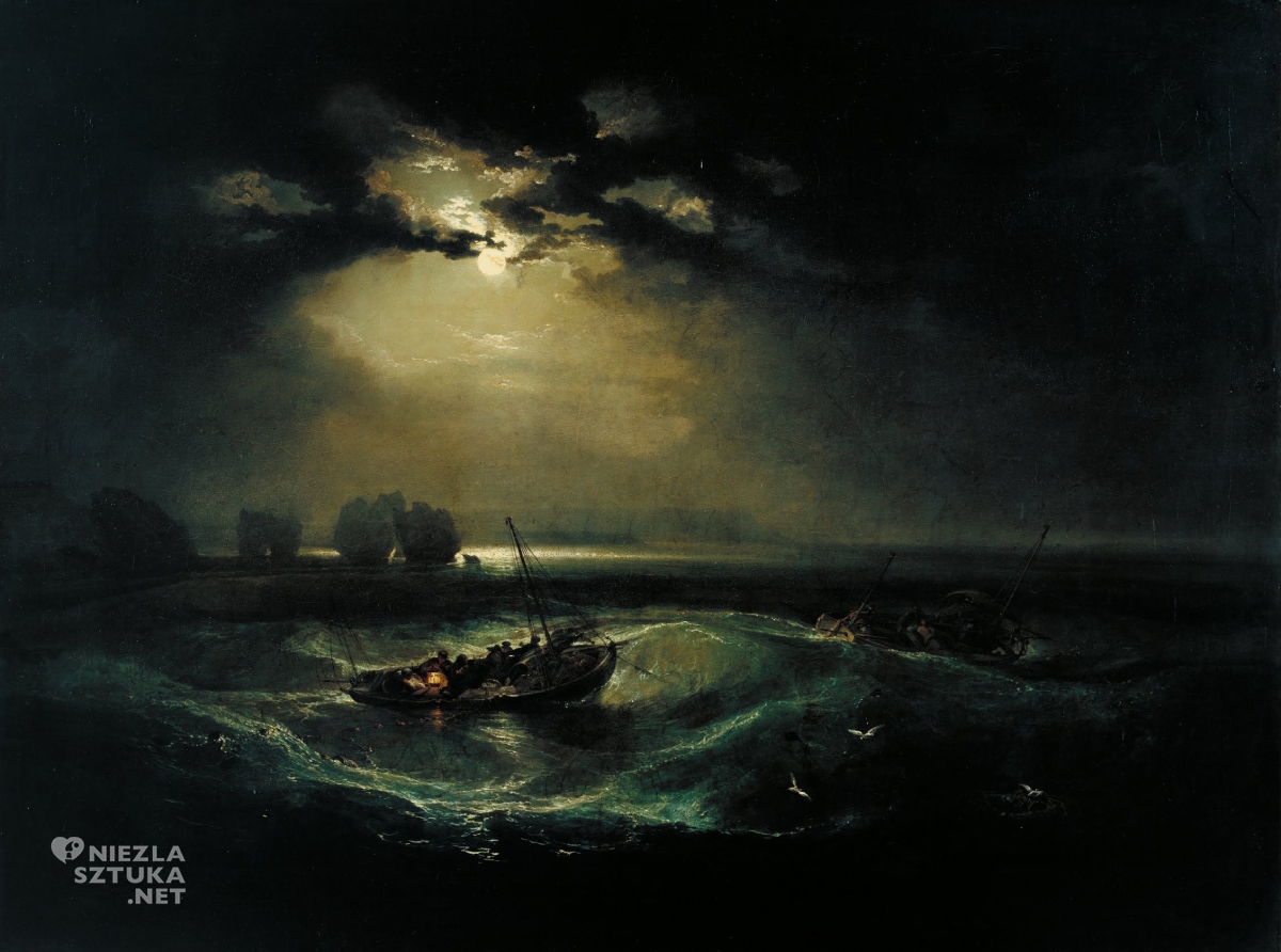 William Turner, Rybacy na morzu, pejzaż morski, niezła sztuka