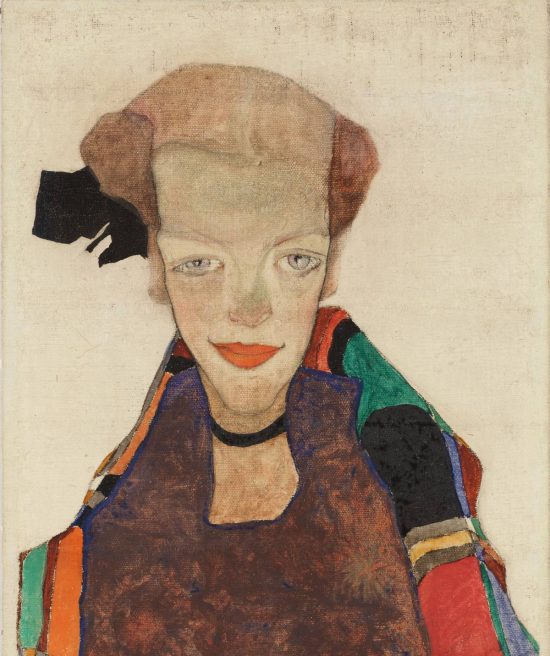 Egon Schiele, Poldi Lodzinsky, detal, portret, sztuka austriacka, Niezła Sztuka