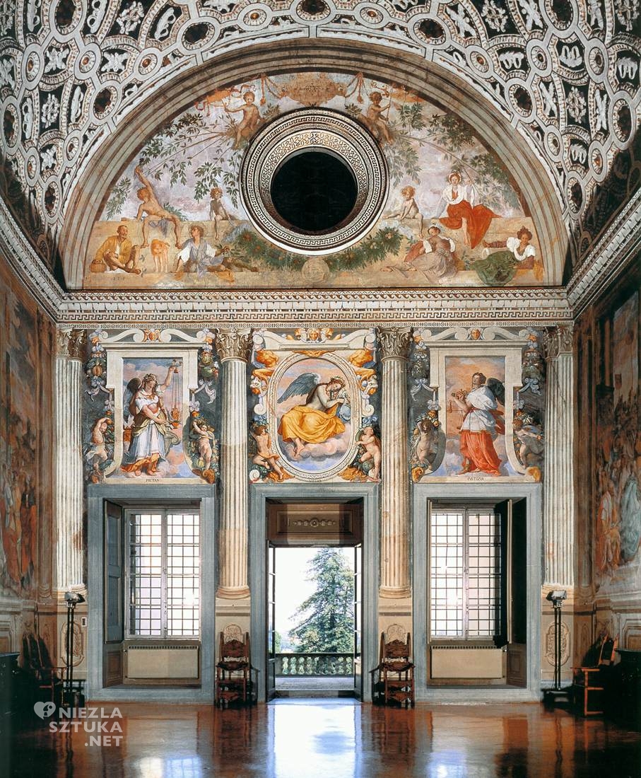 Pontormo, Andrea del Sarto, freski, Villa Medici, sztuka włoska, manieryzm, Niezła Sztuka