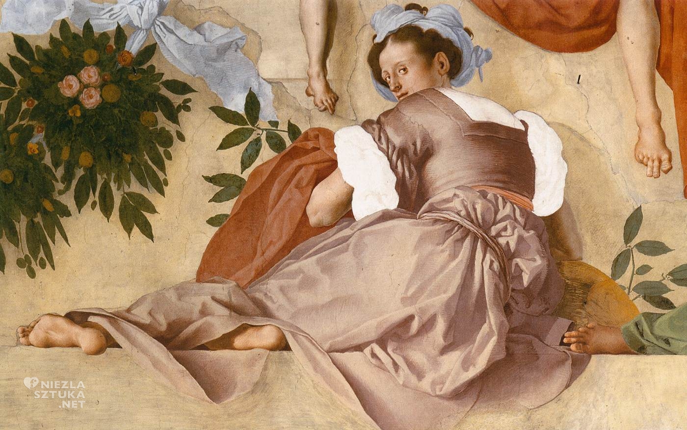 Pontormo, fresk w lunecie, Pomona, sztuka włoska, manieryzm, Niezła Sztuka