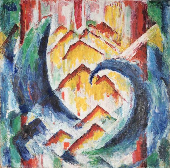 Erich Buchholz, Pieśń krwi, awangarda, abstrakcja, malarstwo abstrakcyjne, niezła sztuka