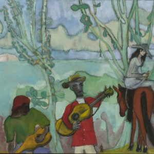 Peter Doig, Muzyka, Dwa drzewa, sztuka współczesna, Niezła Sztuka