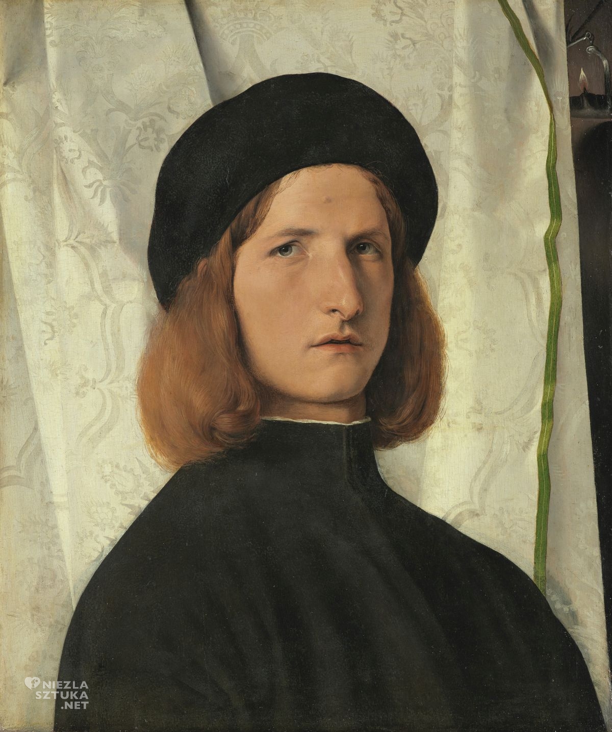 Lorenzo Lotto, Portret młodzieńca, Kunsthistorisches, Wiedeń, niezła sztuka