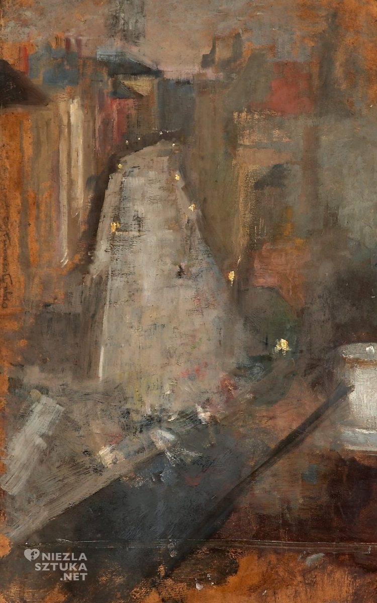 Olga Boznańska, Widok z okna pracowni Paula Nauena w Monachium, kobiety w sztuce, polska artystka, polska malarka, niezła sztuka