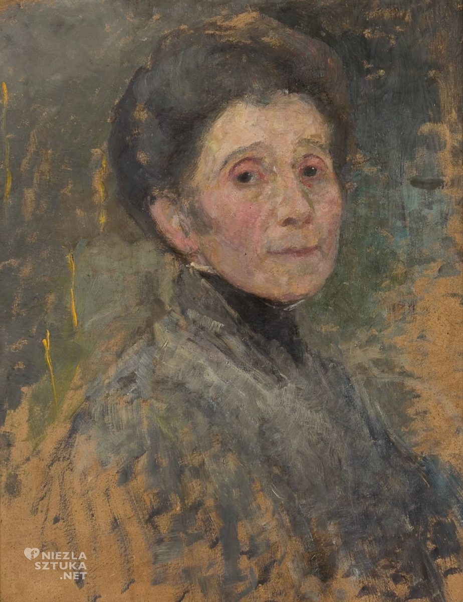 Olga Boznańska, autoportret, kobiety w sztuce, polska artystka, polska malarka, niezła sztuka