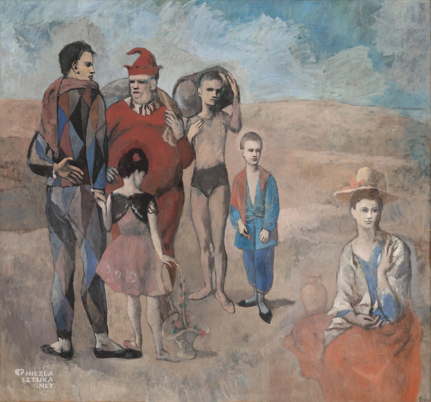 Pabla Picasso, Rodzina kuglarzy, okres różowy, Niezła sztuka