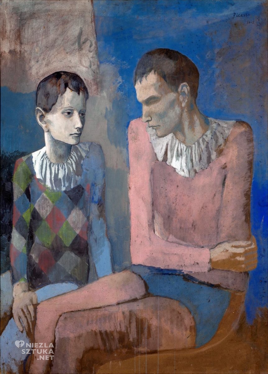 Pablo Picasso, Akrobata i młody Arlekin, okres różowy, niezła sztuka
