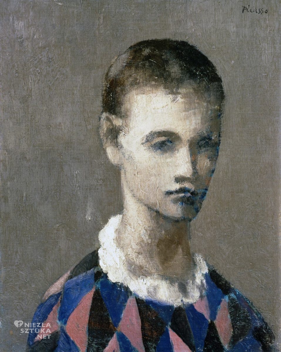 Pablo Picasso, Głowa Arlekina, okres różowy, niezła sztuka