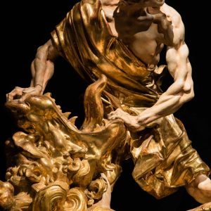 Johann Georg Pinsel, Samson rozdzierający paszczę lwu, rzeźba, niezła sztuka
