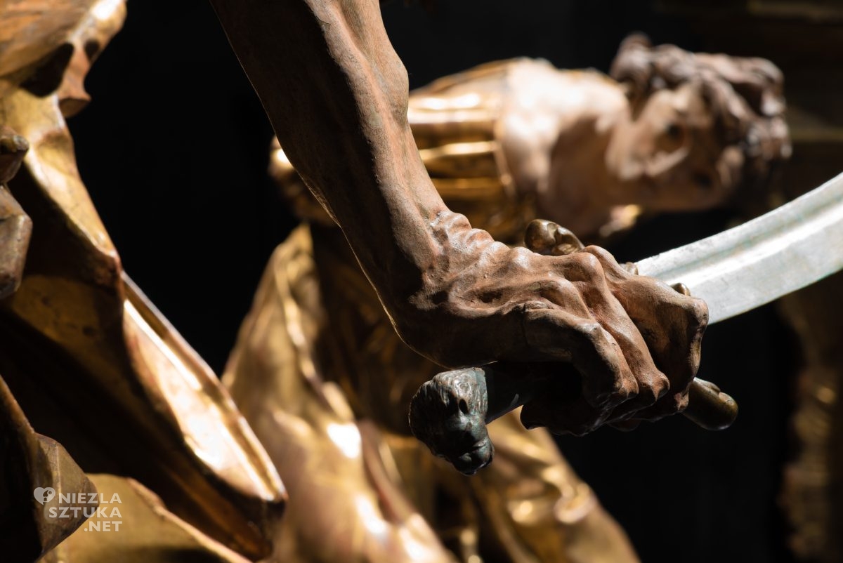 Johann Georg Pinsel, Ofiara Izaaka, Abraham z synem, Ofiara Abrahama, kościół w Hodowicy, rzeźba, rokoko, niezła sztuka