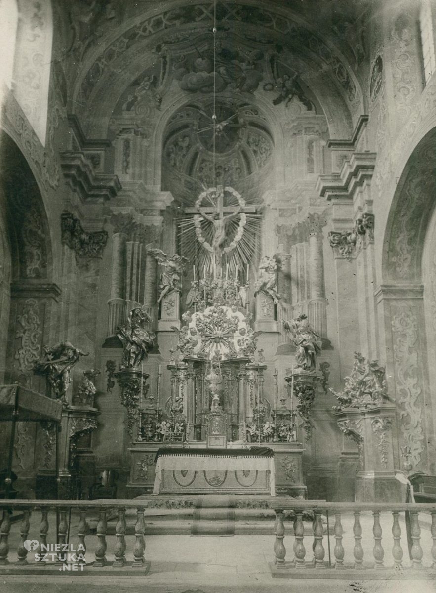 Prezbiterium kościoła Wszystkich Świętych w Hodowicy, Johann Georg Pinsel, Lwowska rzeźba rokokowa, architektura, niezła sztuka