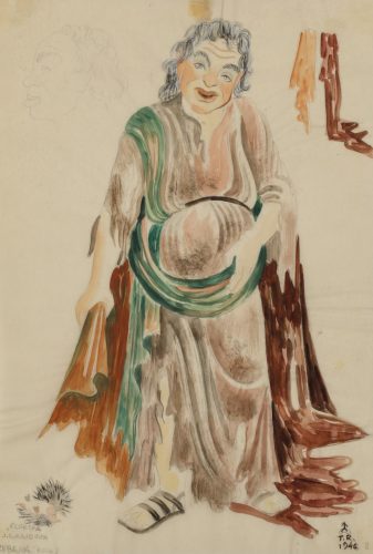 Teresa Roszkowska, Elektra, scenografia, projekt scenografii, polska artystka, projekt kostiumów, dekoracja teatralna, kobiety w sztuce, kobiety w teatrze, scenografka, niezła sztuka