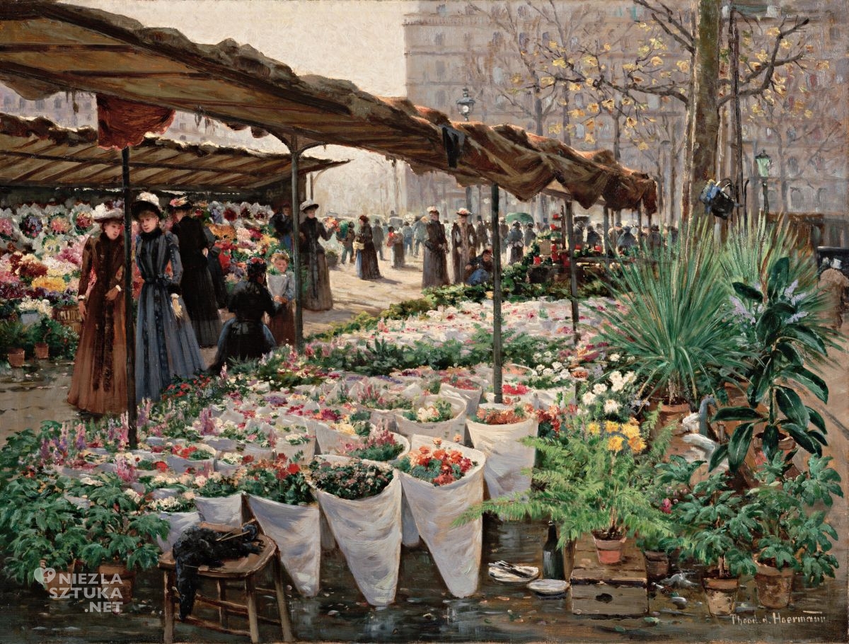 Theodor von Hörmann, targ kwiatowy, niezła sztuka