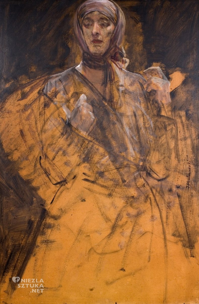 Jacek Malczewski, Portret żony artysty, żona Malczewskiego, Maria Malczewska, sztuka polska, niezła sztuka