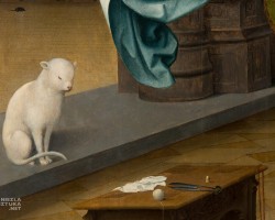 Jan de Beer, Zwiastowanie, kot w sztuce, niezła sztuka