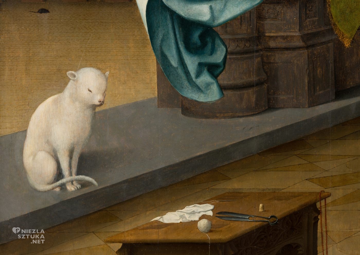 Jan de Beer, Zwiastowanie, kot w sztuce, niezła sztuka