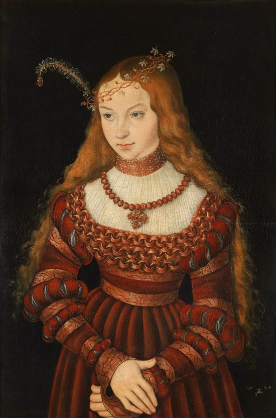Lucas Cranach, Portret księżniczki Sibylle von Cleve, Niezła Sztuka