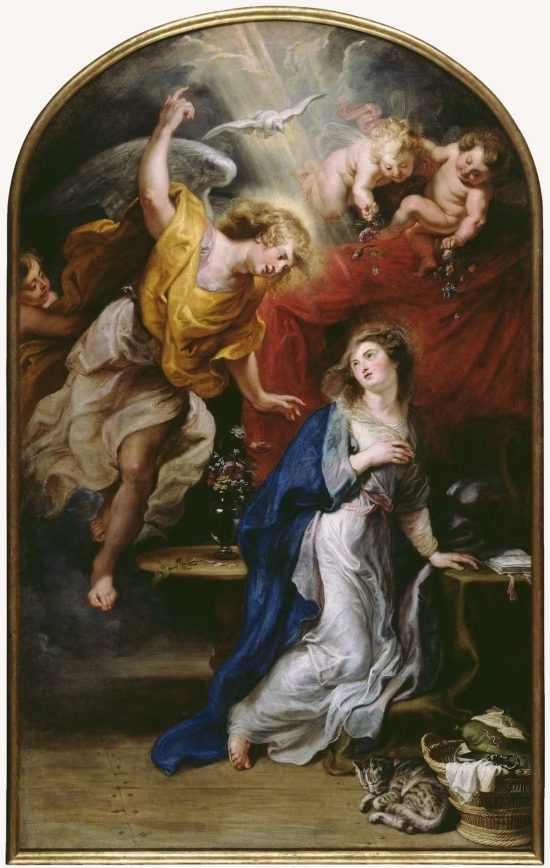 Peter Paul Rubens, Zwiastowanie, malarstwo barokowe, malarstwo flamandzkie, Niezła Sztuka