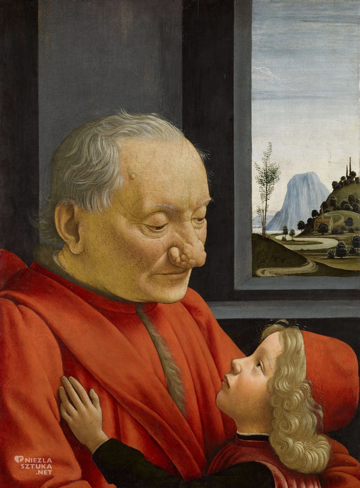 Domenico Ghirlandaio, starzec i chłopiec, renesans, Niezła Sztuka