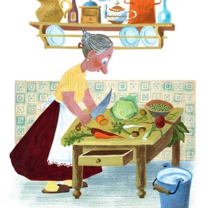 Anna Gosławska-Lipińska, Ha-Ga, Warzywa, ilustracja, Niezła Sztuka