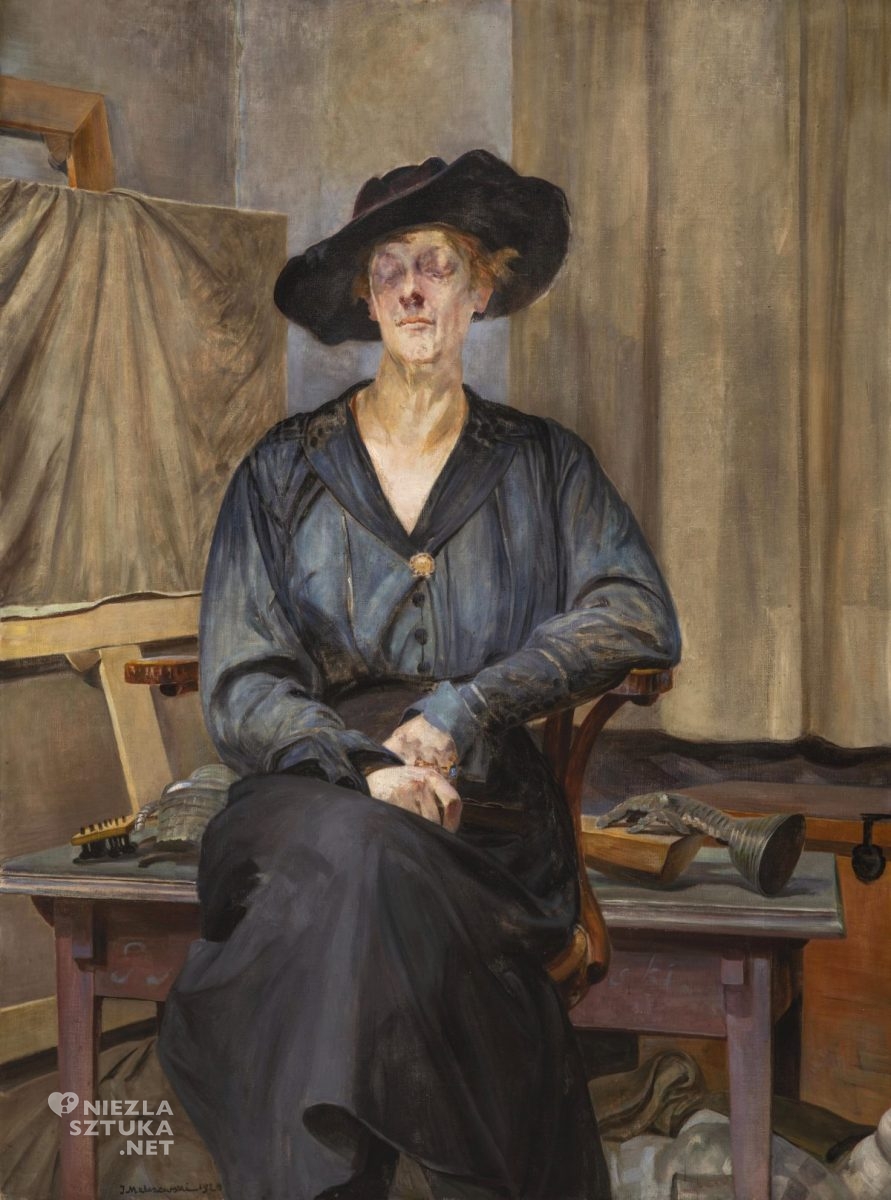 Jacek Malczewski, Maria Gralewska, portret żony, sztuka polska, niezła sztuka