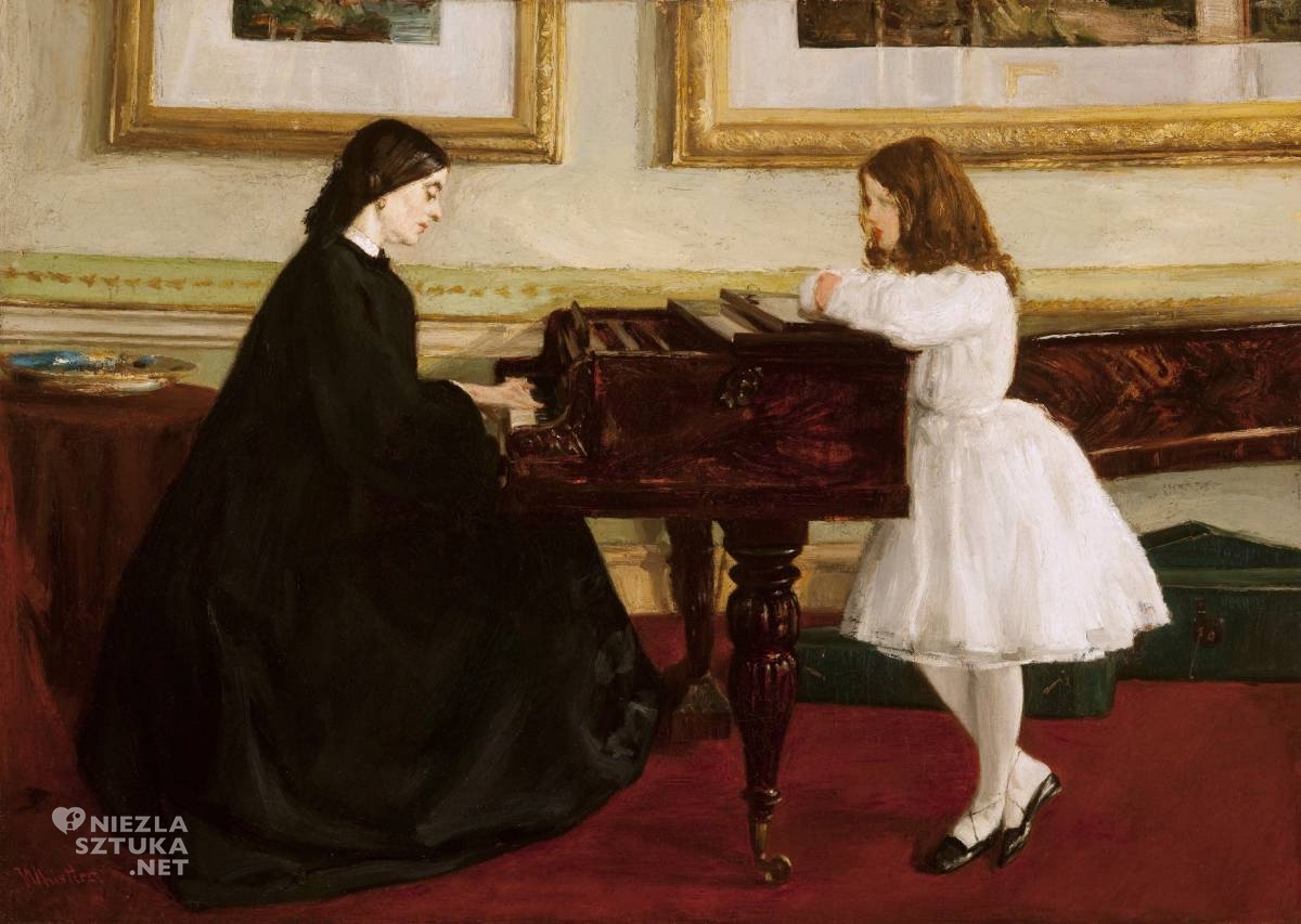 James McNeill Whistler, Przy pianinie, sztuka amerykańska, Niezła Sztuka