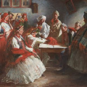 Włodzimierz Tetmajer, Zaręczyny, sztuka polska, malarstwo polskie, Niezła sztuka