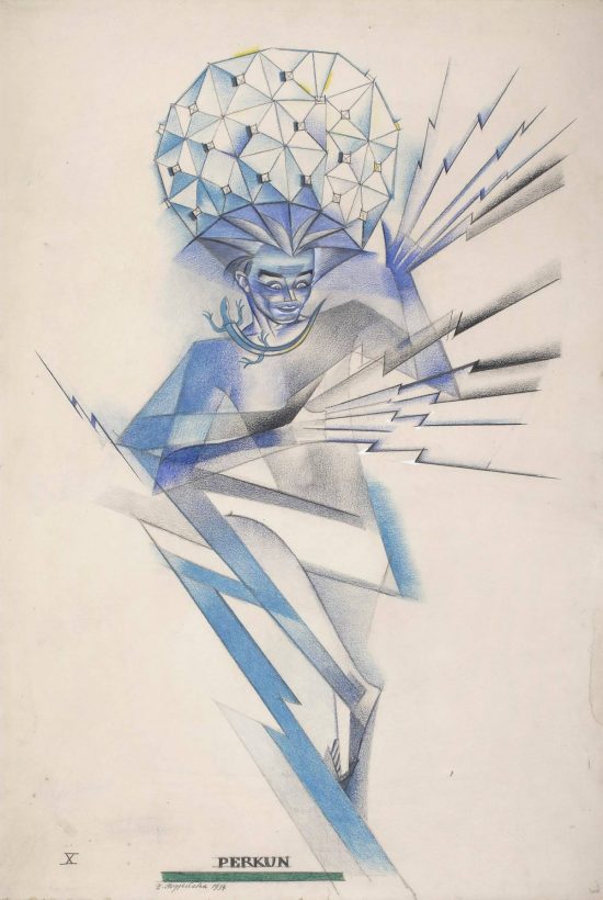 Zofia Stryjeńska, Perkun, Bożki Słowiańskie, sztuka polska, Niezła Sztuka