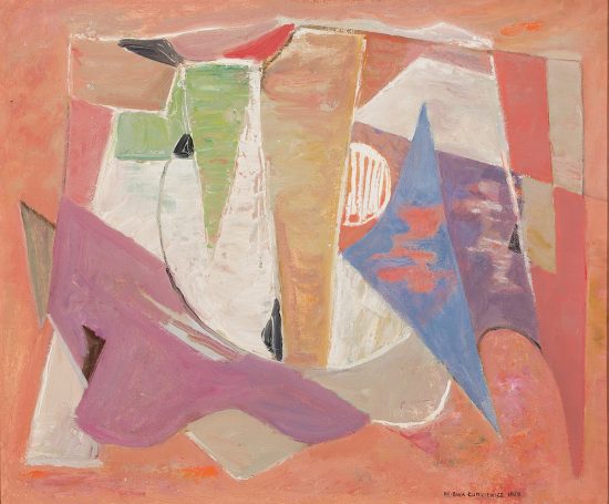 Maria Ewa Łunkiewicz-Rogoyska, Kompozycja czerwona, kobiety w sztuce, sztuka polska, Niezła Sztuka