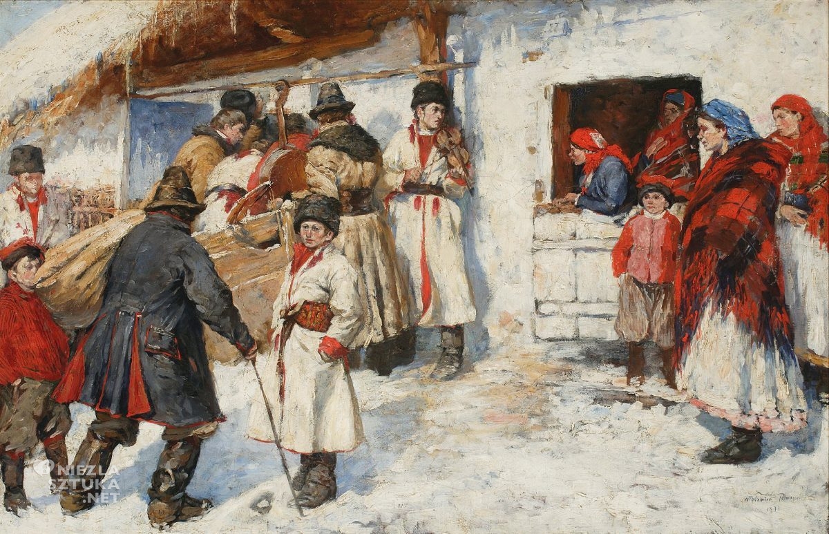 Włodzimierz Tetmajer, Przed karczmą, Sztuka polska, młoda polska, Niezła Sztuka