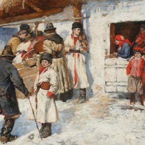 Włodzimierz Tetmajer, Przed karczmą, Sztuka polska, młoda polska, Niezła Sztuka