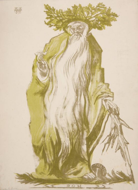 Zofia Stryjeńska, Bożki Słowiańskie, teka, Boh, Muzeum Narodowe w Krakowie, ilustracja, niezła sztuka