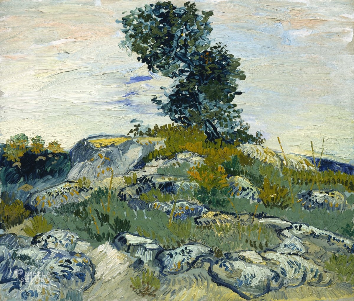 Vincent van Gogh, Skały z dębem, Niezła Sztuka