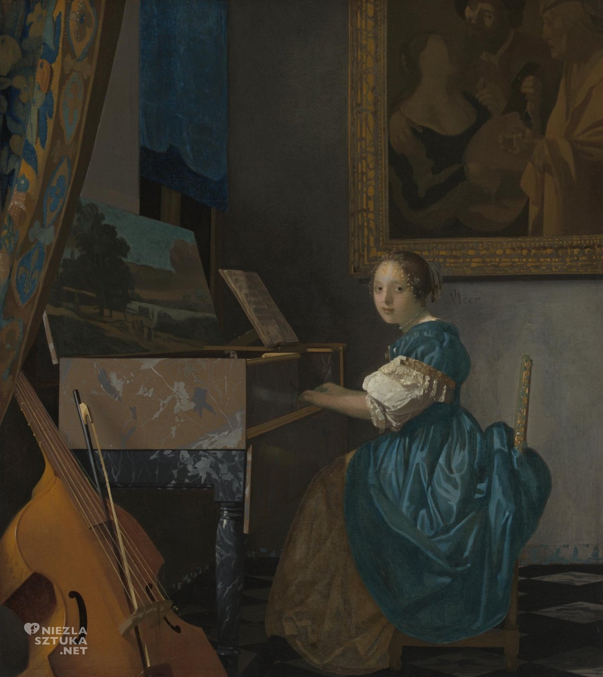 Johannes Vermeer, Kobieta siedząca przy wirginale, Niezła Sztuka
