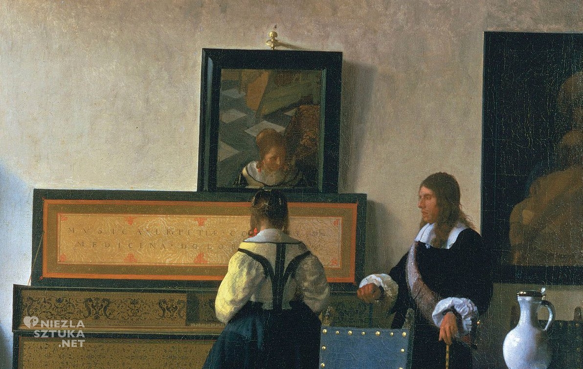 Johannes Vermeer, Lekcja muzyki, detal, Niezła Sztuka