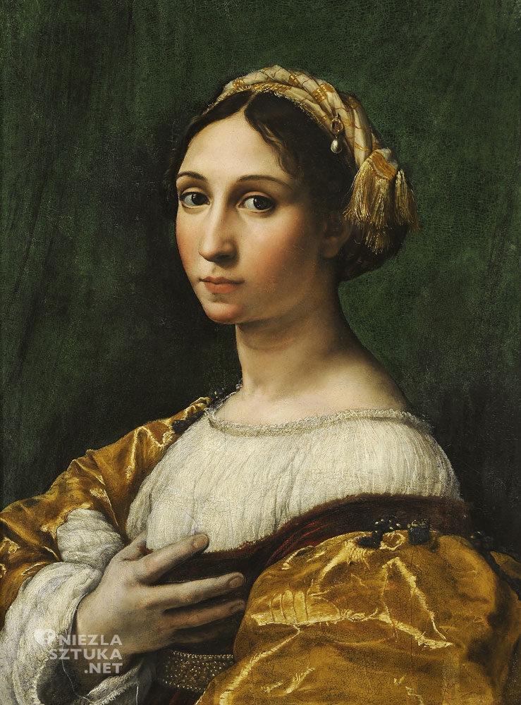 Giulio Romano, Rafael Santi, Portret młodej kobiety, sztuka włoska, Niezła Sztuka