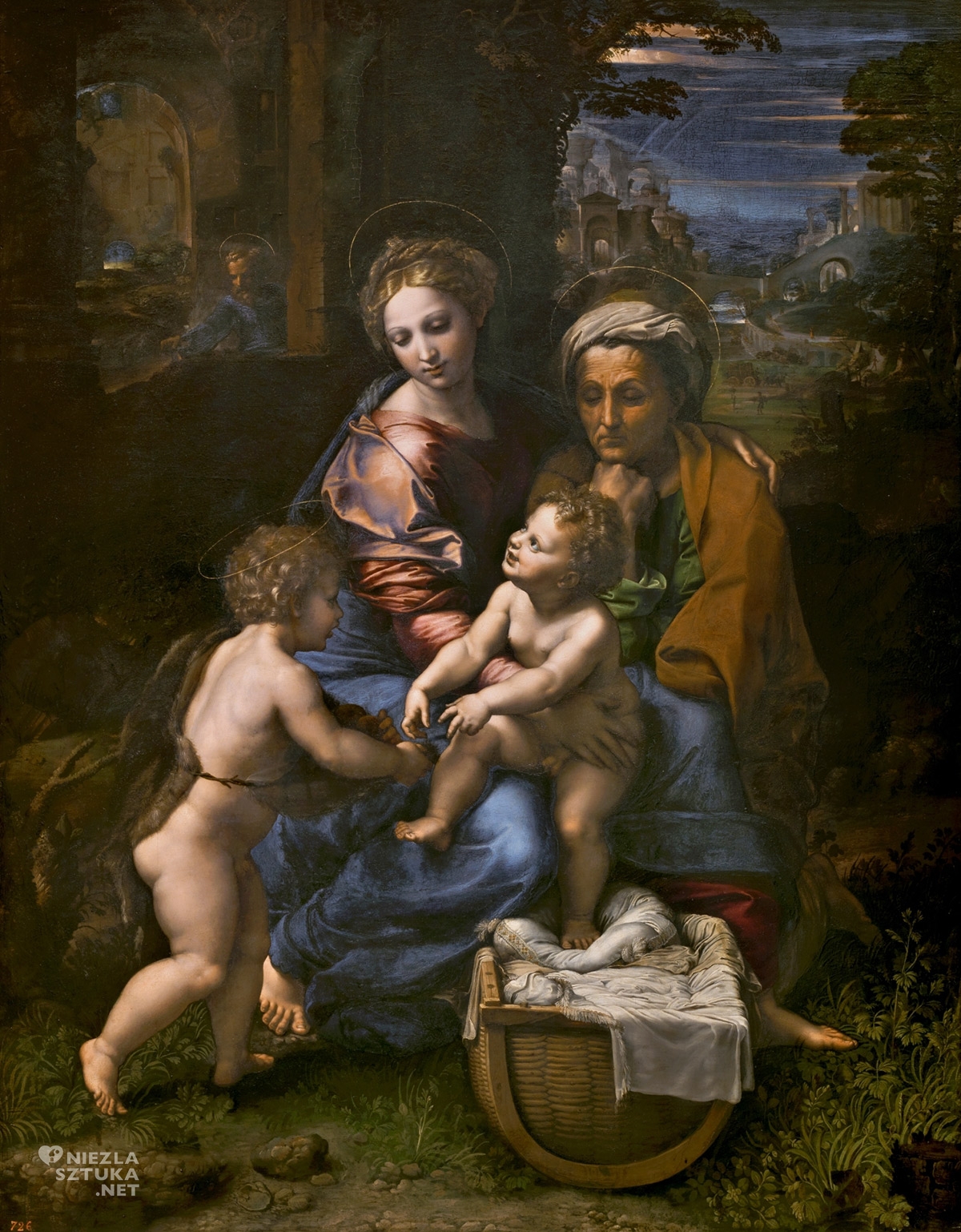 Rafael Santi, Święta rodzina, Perła, Prado, sztuka włoska, Niezła Sztuka